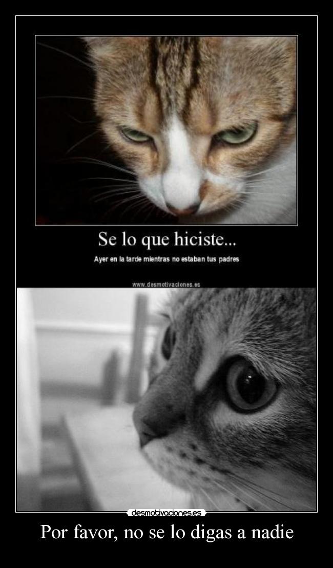 Por favor, no se lo digas a nadie -