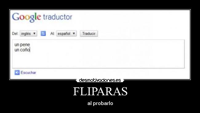FLIPARAS - al probarlo