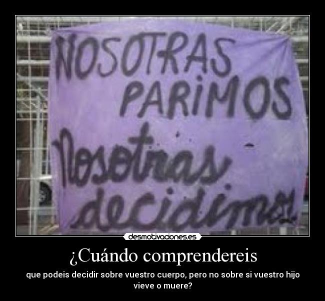 ¿Cuándo comprendereis - 