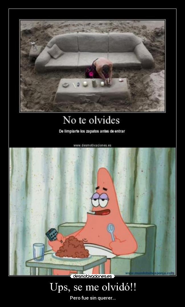 carteles olvido desmotivaciones