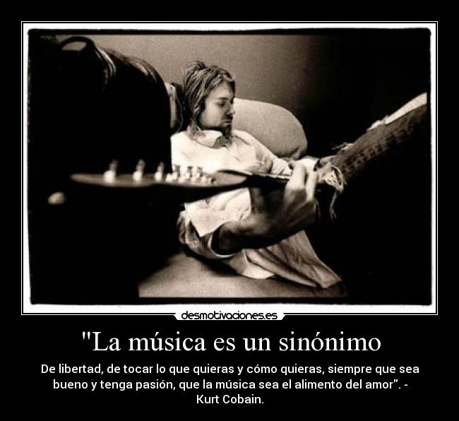carteles musica kurt cobain desmotivaciones