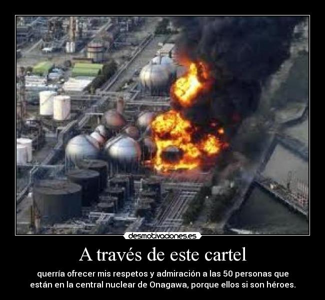 A través de este cartel - 