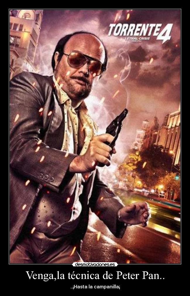 Venga,la técnica de Peter Pan.. -