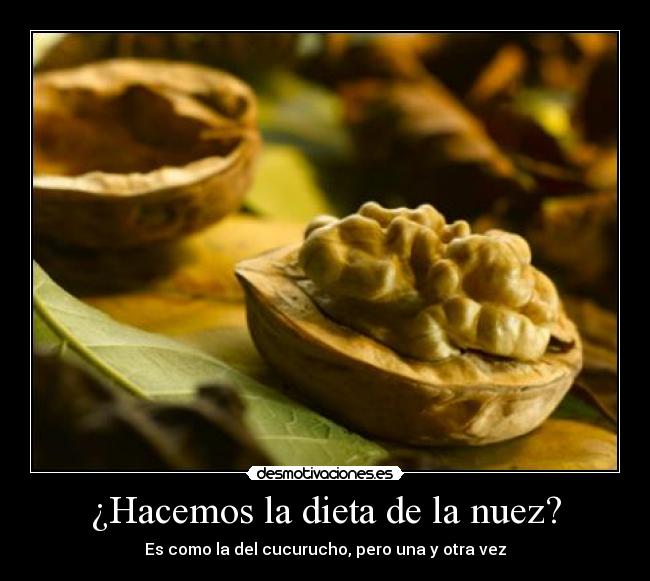 ¿Hacemos la dieta de la nuez? -