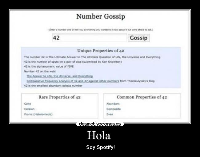 Hola - Soy Spotify!