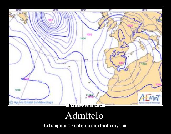 Admítelo - tu tampoco te enteras con tanta rayitas