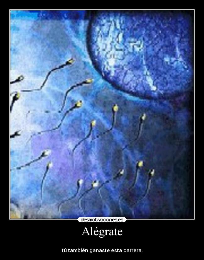 Alégrate - 
tú también ganaste esta carrera.