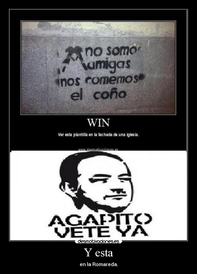 Y esta - en la Romareda.