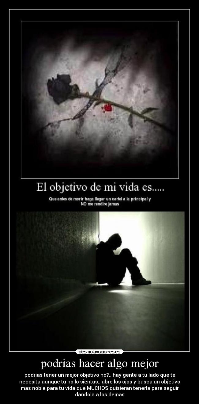 podrias hacer algo mejor -