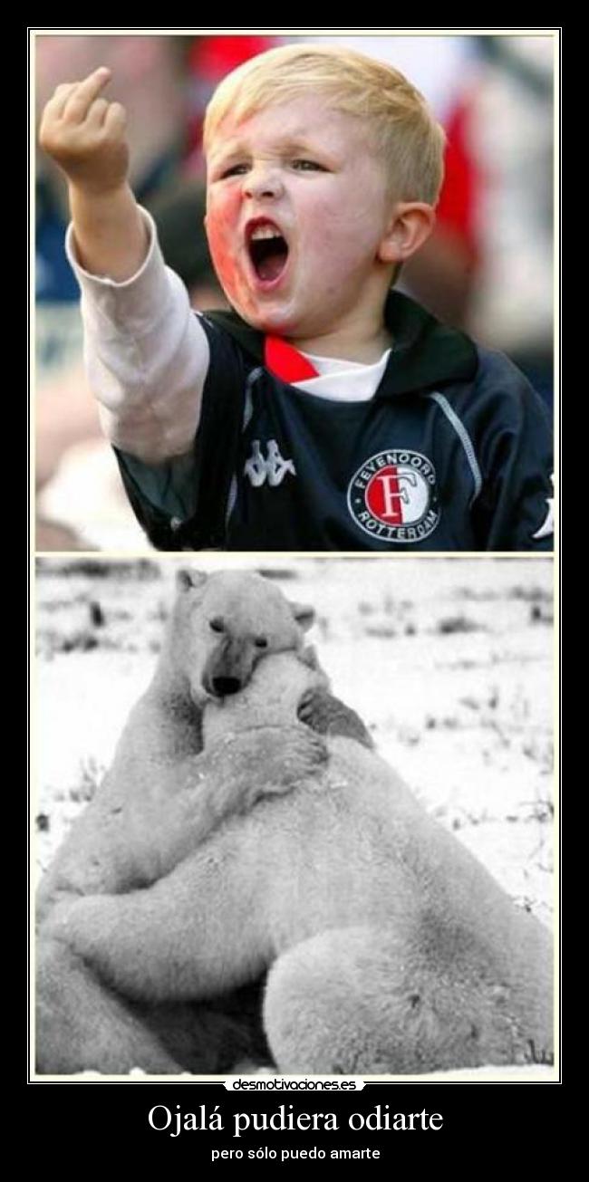 Ojalá pudiera odiarte -