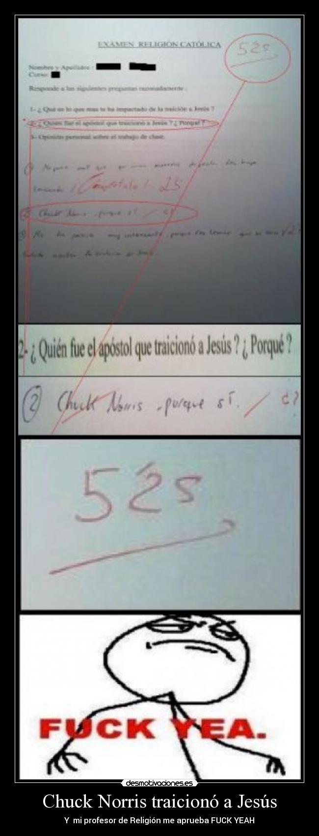 Chuck Norris traicionó a Jesús -