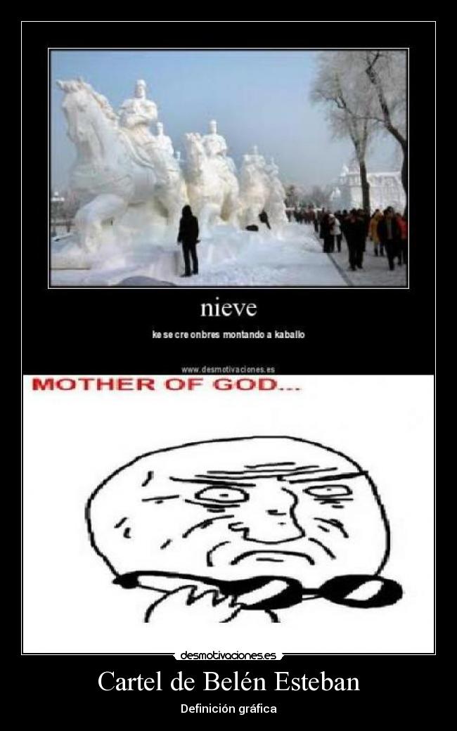 Cartel de Belén Esteban - Definición gráfica