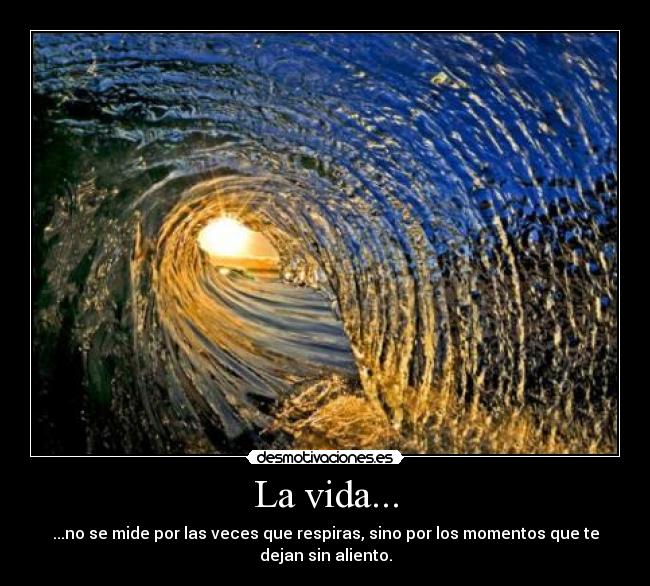 La vida... -