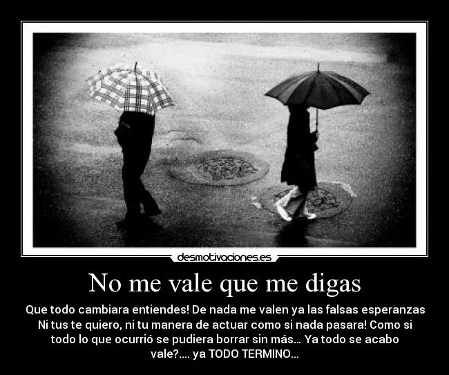 No me vale que me digas - 