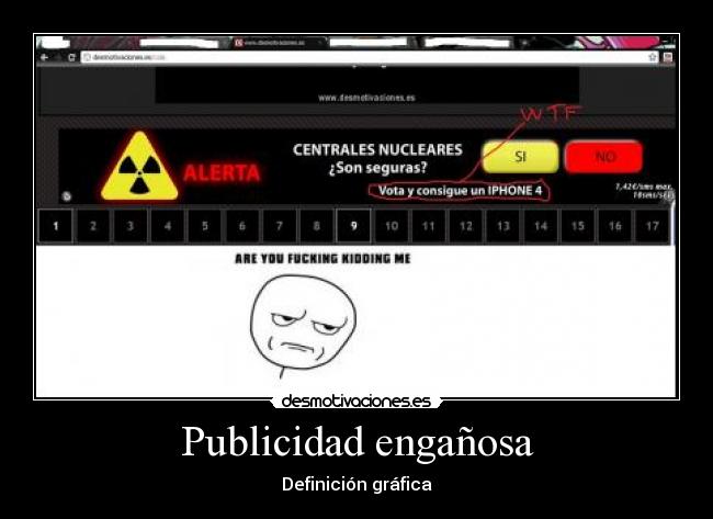 Publicidad engañosa - Definición gráfica