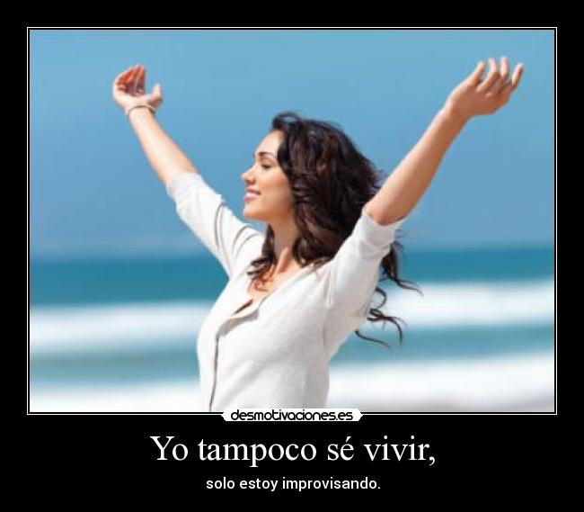 carteles vivir improvisar improvisando desmotivaciones