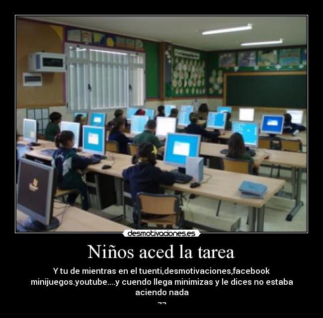 Niños aced la tarea -