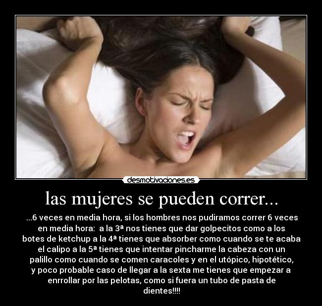 carteles las mujeres pueden correr desmotivaciones