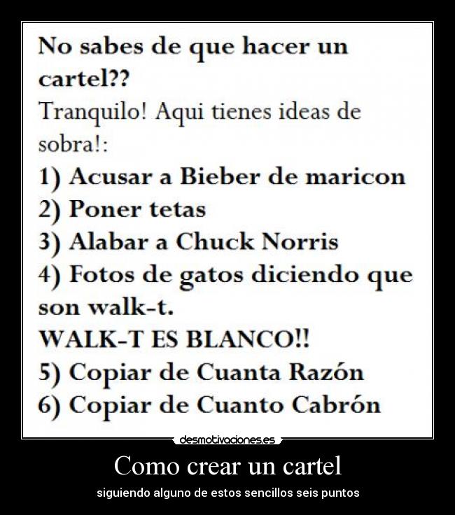 Como crear un cartel -