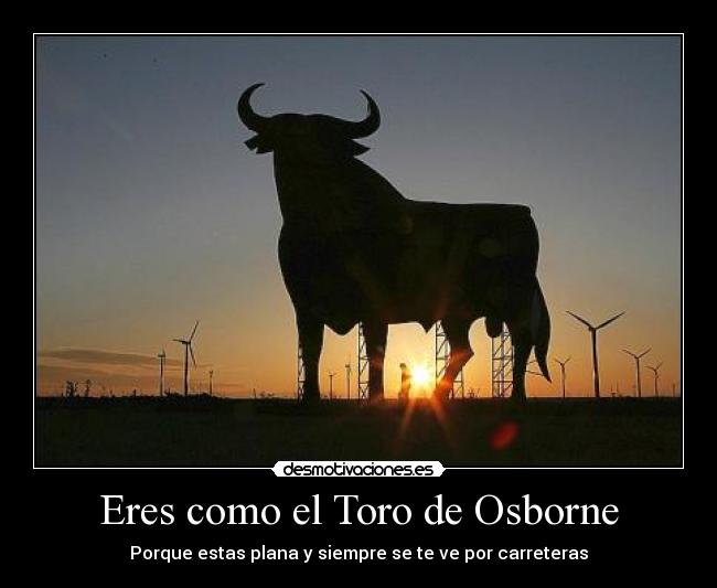 carteles toro osborne puta zorra golfa plana warra pokera por carreteras desmotivaciones