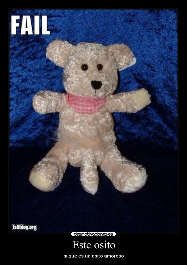 Este osito - si que es un osito amoroso