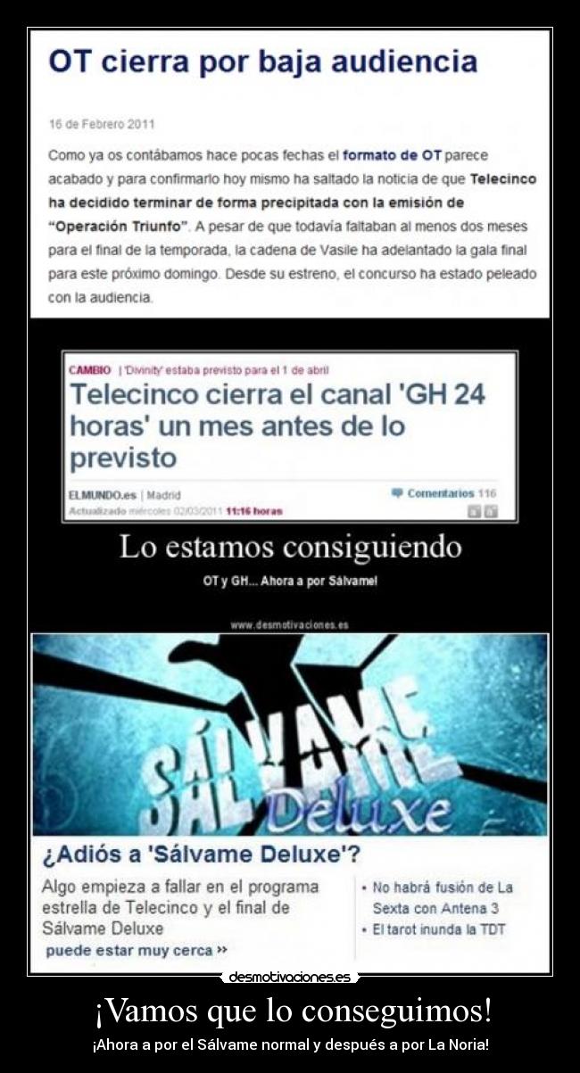 ¡Vamos que lo conseguimos! -