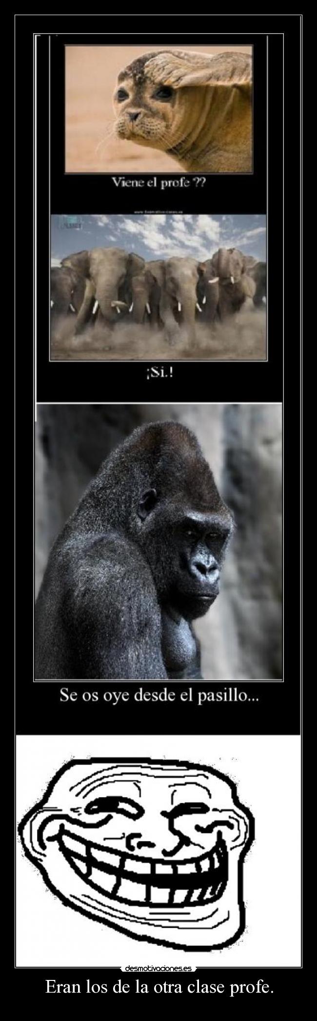 Eran los de la otra clase profe. -