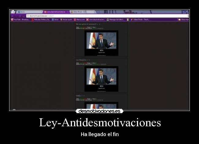 Ley-Antidesmotivaciones - Ha llegado el fin