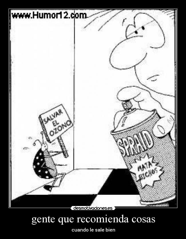 gente que recomienda cosas - 