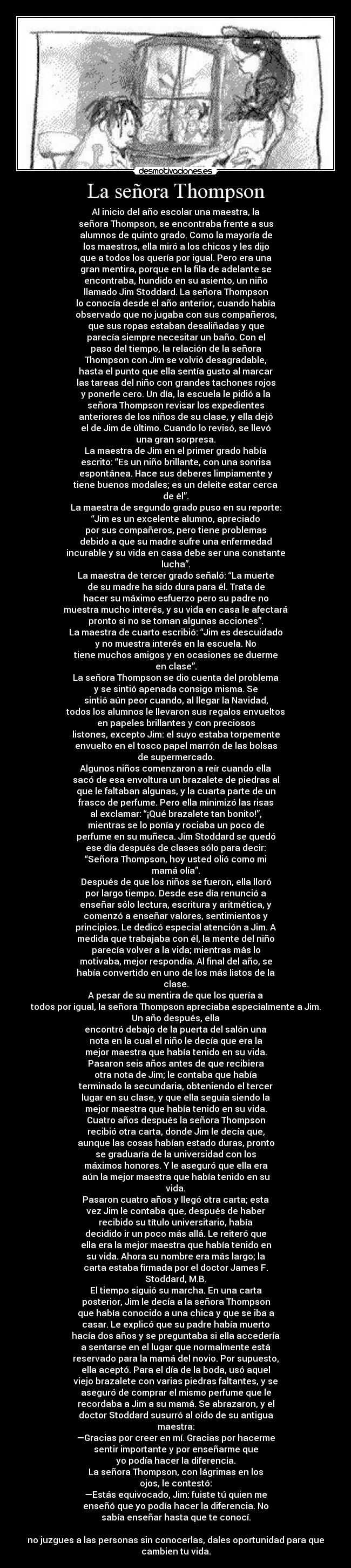 La señora Thompson -