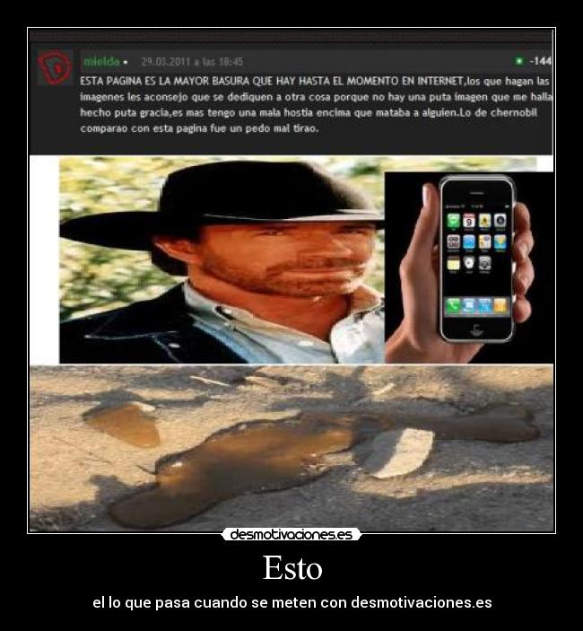 Esto - el lo que pasa cuando se meten con desmotivaciones.es