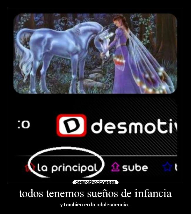 todos tenemos sueños de infancia -