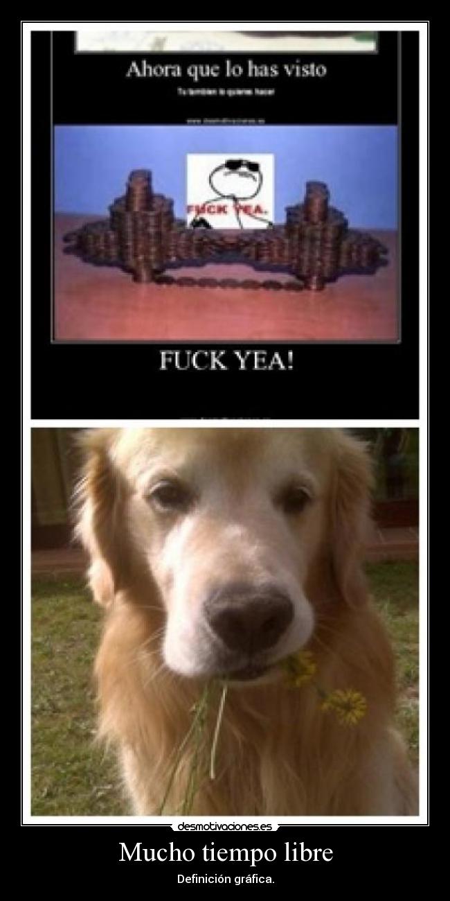 Mucho tiempo libre - Definición gráfica.