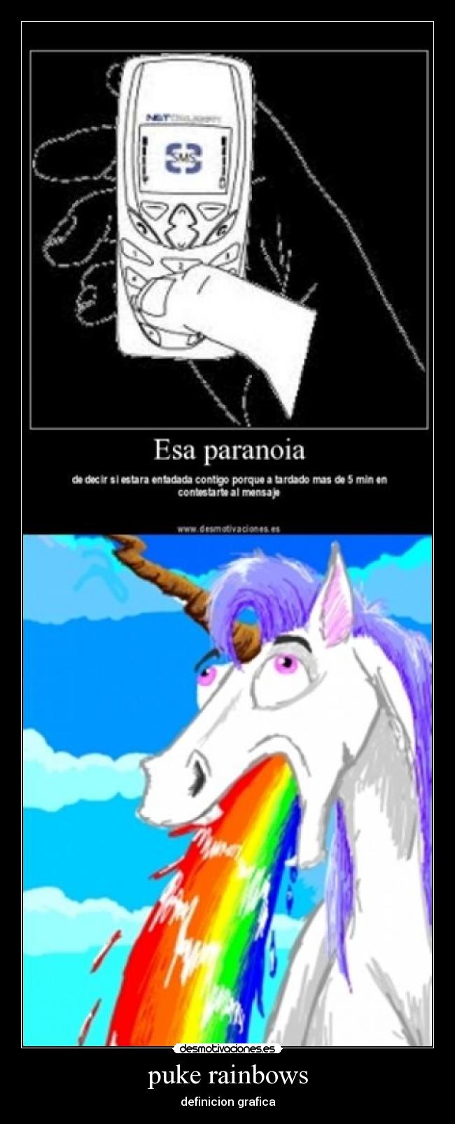 puke rainbows - definicion grafica