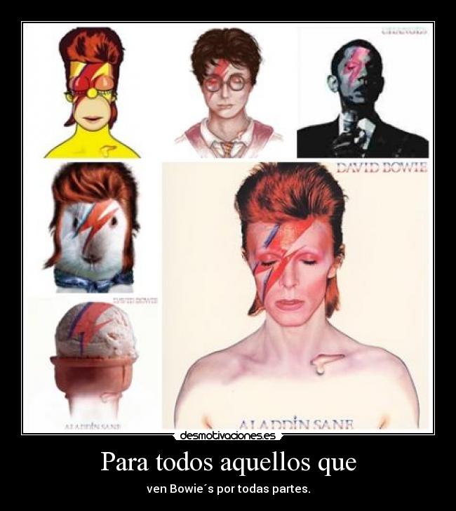 Para todos aquellos que - ven Bowie´s por todas partes.