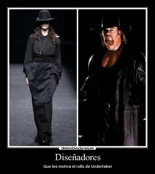 carteles udertaker moda negro pressing catch modelos desmotivaciones