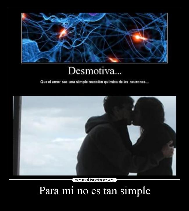 Para mi no es tan simple -