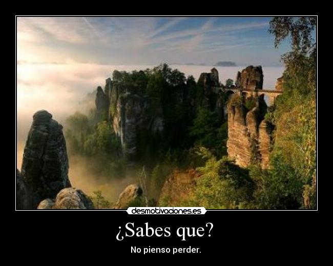 ¿Sabes que? -