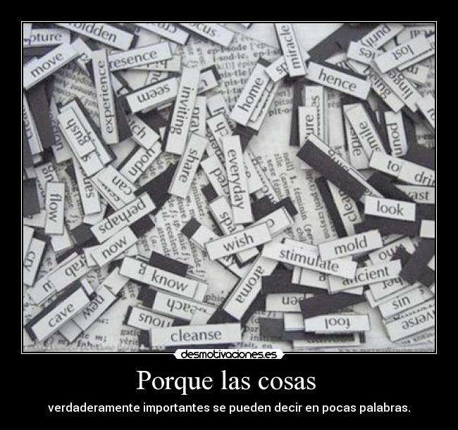 carteles cosas importantes simple palabras desmotivaciones
