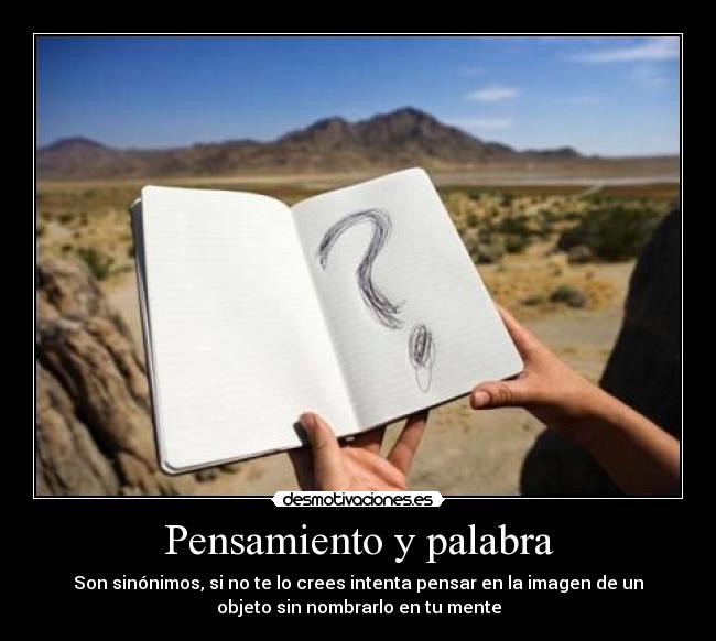 Pensamiento y palabra -