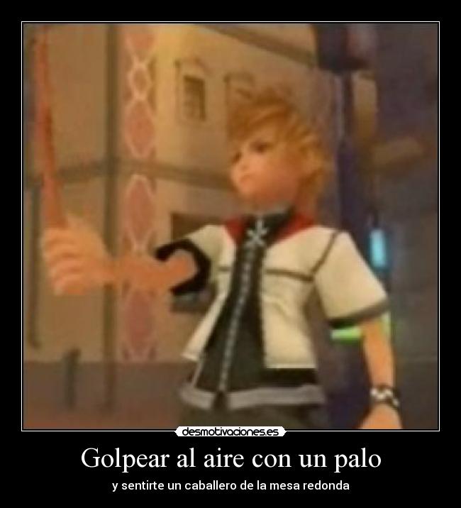 Golpear al aire con un palo -