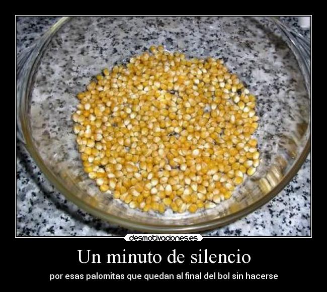 Un minuto de silencio -