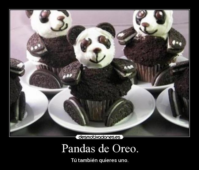 Pandas de Oreo. - 