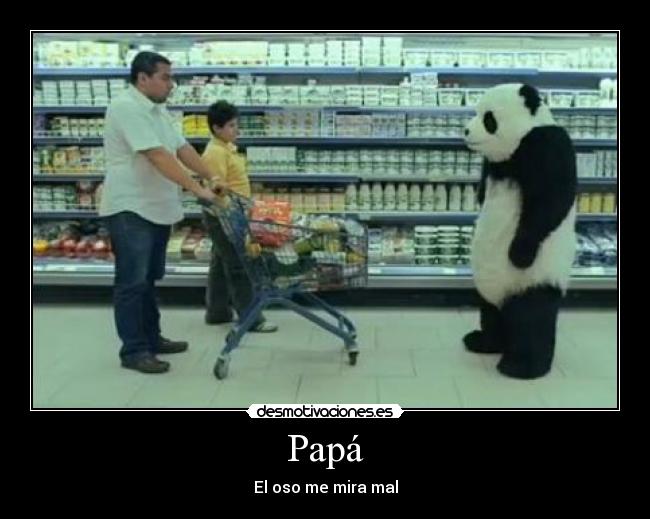 Papá - El oso me mira mal