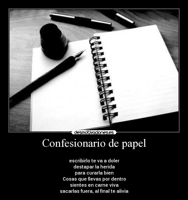 Confesionario de papel - 