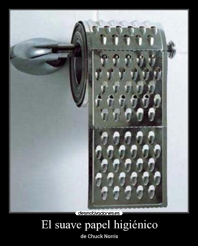El suave papel higiénico - de Chuck Norris