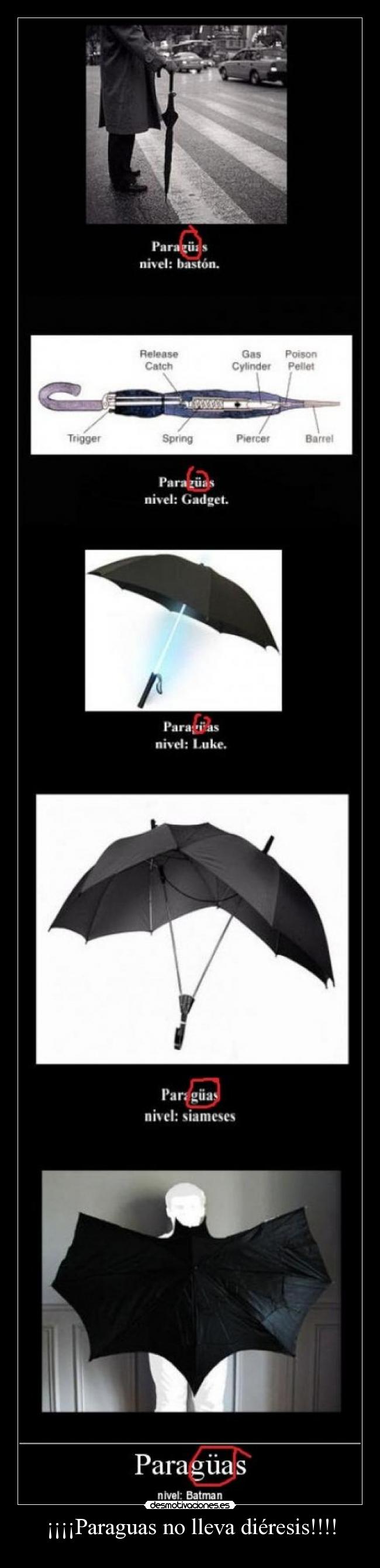 ¡¡¡¡Paraguas no lleva diéresis!!!! -