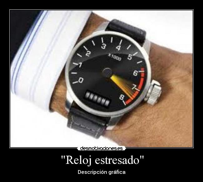 Reloj estresado -