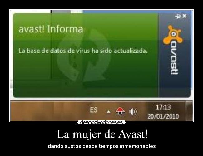 La mujer de Avast! -
