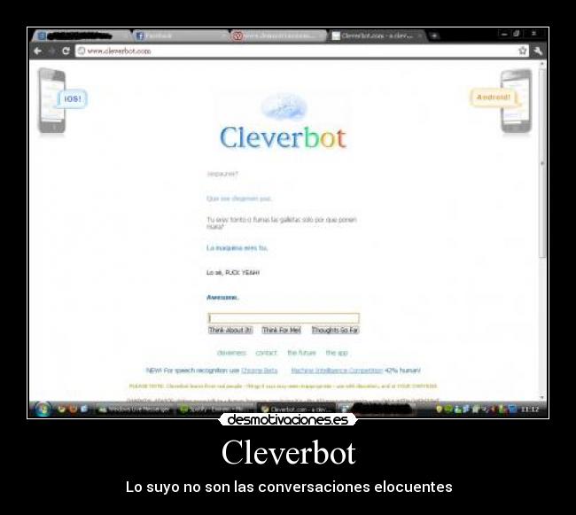 Cleverbot - Lo suyo no son las conversaciones elocuentes